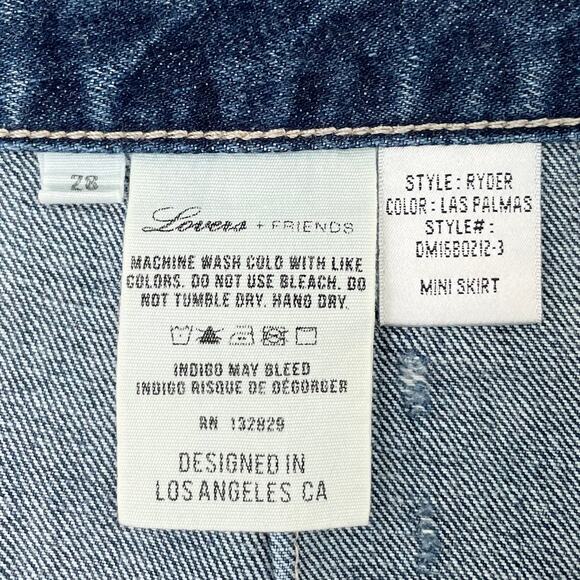Lovers + Friends Ryder Distressed Las Palmas Denim Mini Skirt - Picture 8 of 10